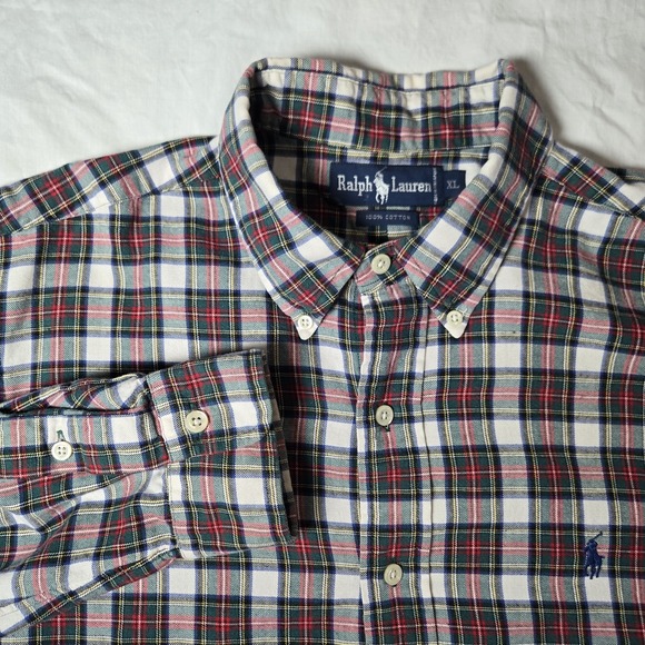 Ralph Lauren Other - Vintage Ralph‎ Lauren  Long Sleeve Button Down Shirt Mens XL Plaid